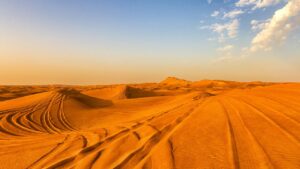 Dunas do deserto egípcio, cenário da vida eremítica de Santo Onofre