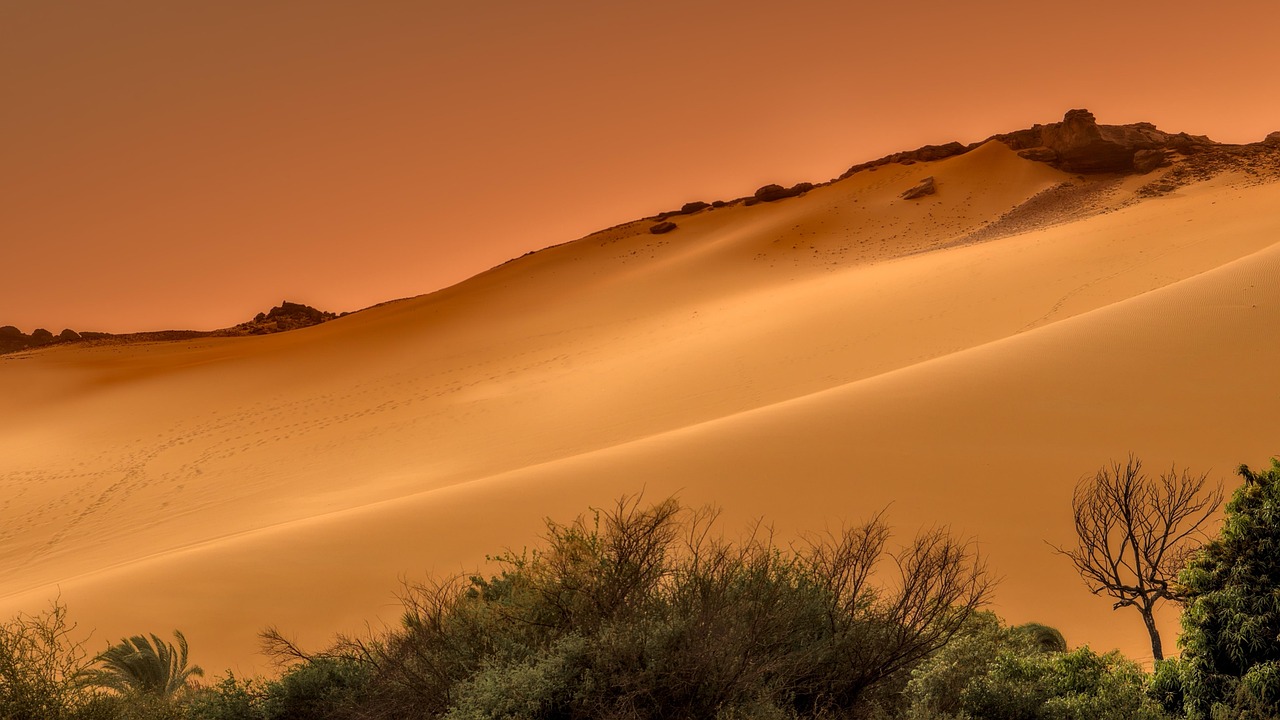 Paisagem desértica ampla, símbolo da vida contemplativa e solitária